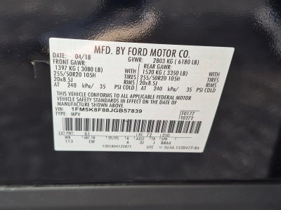 2018 Ford Explorer Limited 4WD