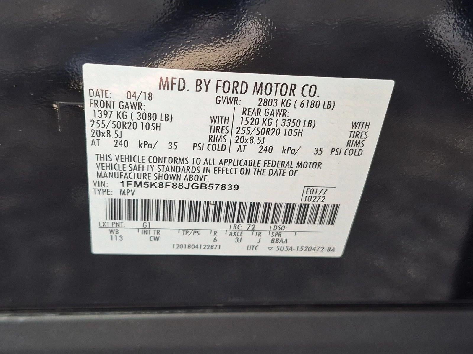 2018 Ford Explorer Limited 4WD