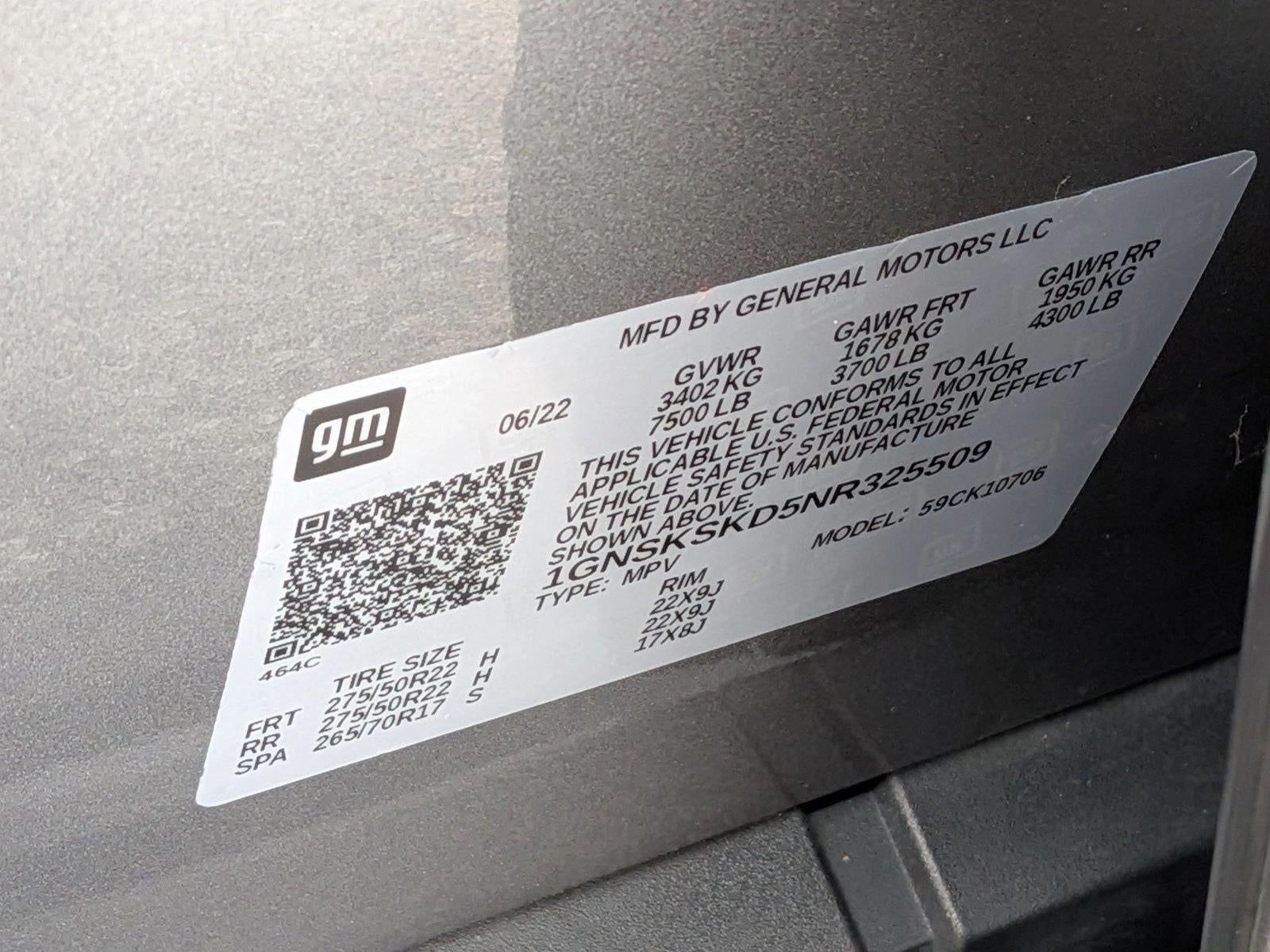 2022 Chevrolet Tahoe 4WD Premier