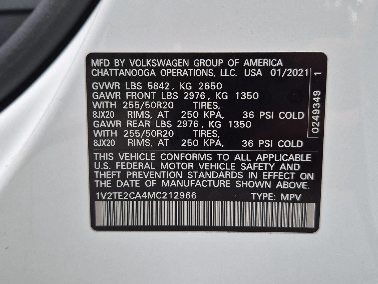 2021 Volkswagen Atlas Cross Sport 3.6L V6 SEL Premium 4MOTION