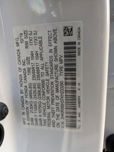 2019 Honda CR-V LX AWD