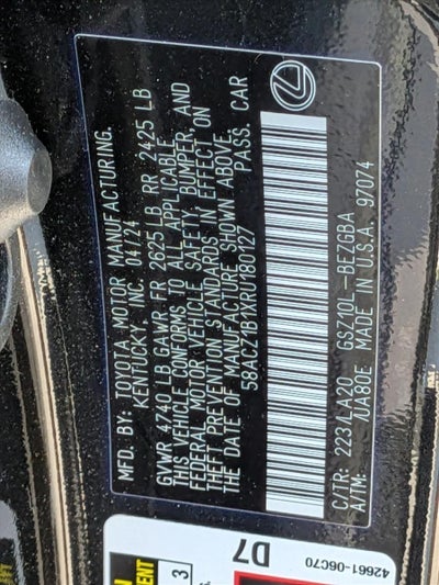 2024 Lexus ES 350 FWD