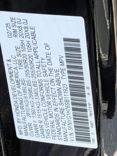 2025 Honda Pilot Touring AWD