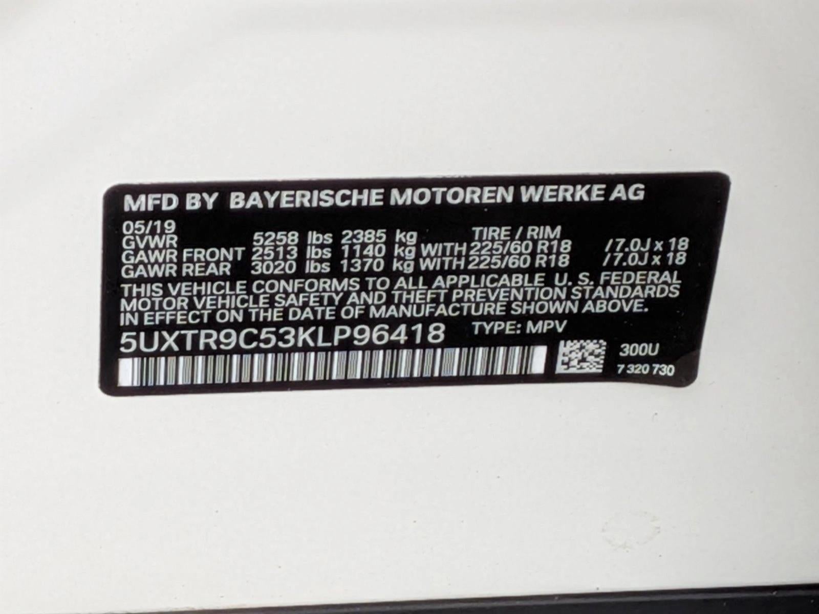 2019 BMW X3 xDrive30i Sports Activity Vehicle