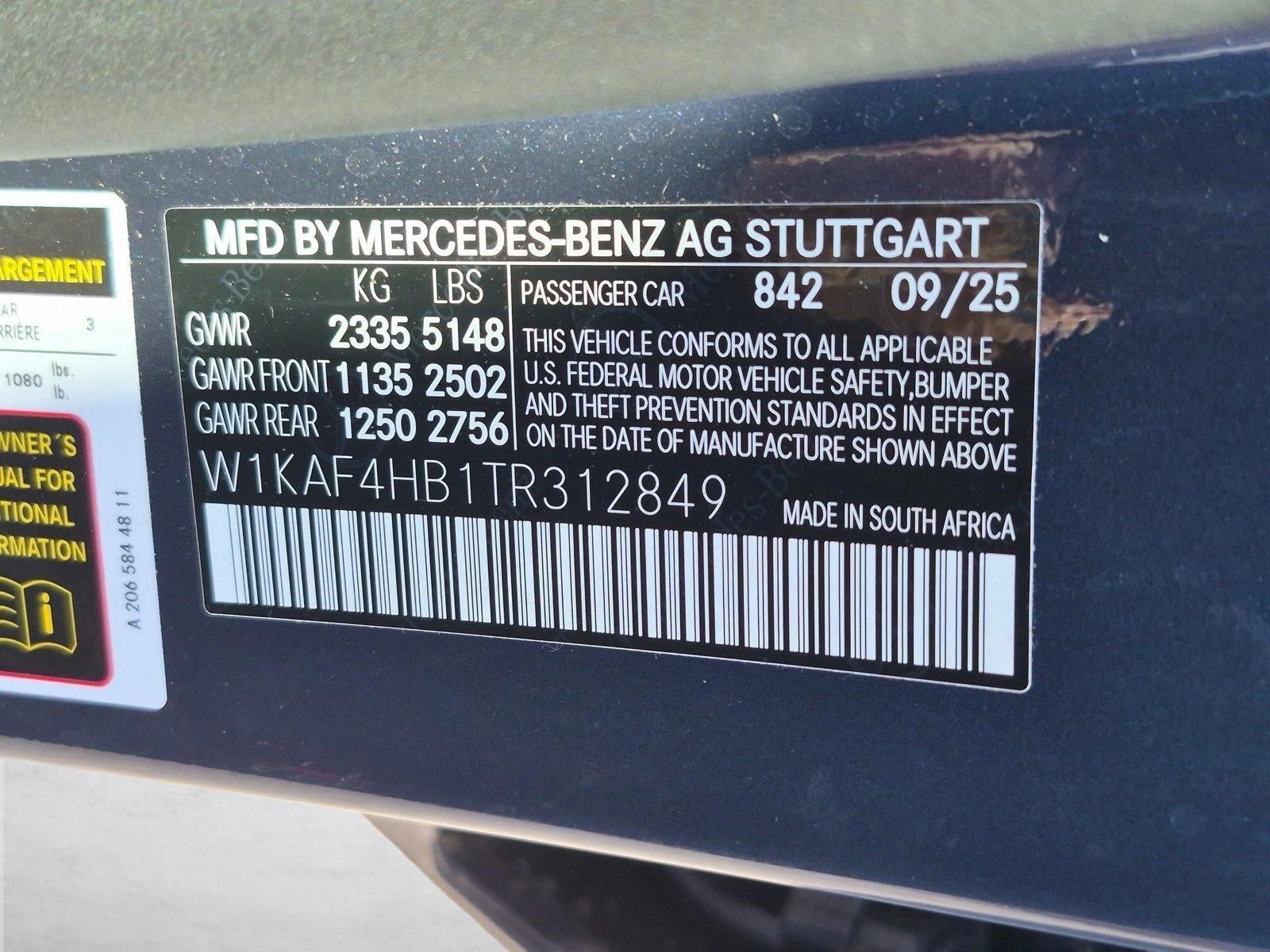2026 Mercedes-Benz C-Class C 300 4MATIC® Sedan