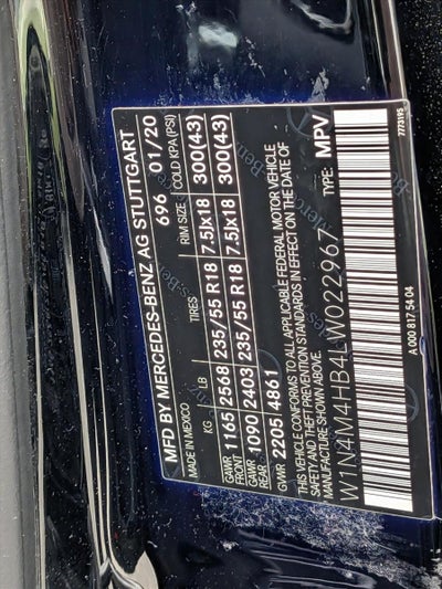 2020 Mercedes-Benz GLB GLB 250 4MATIC® SUV