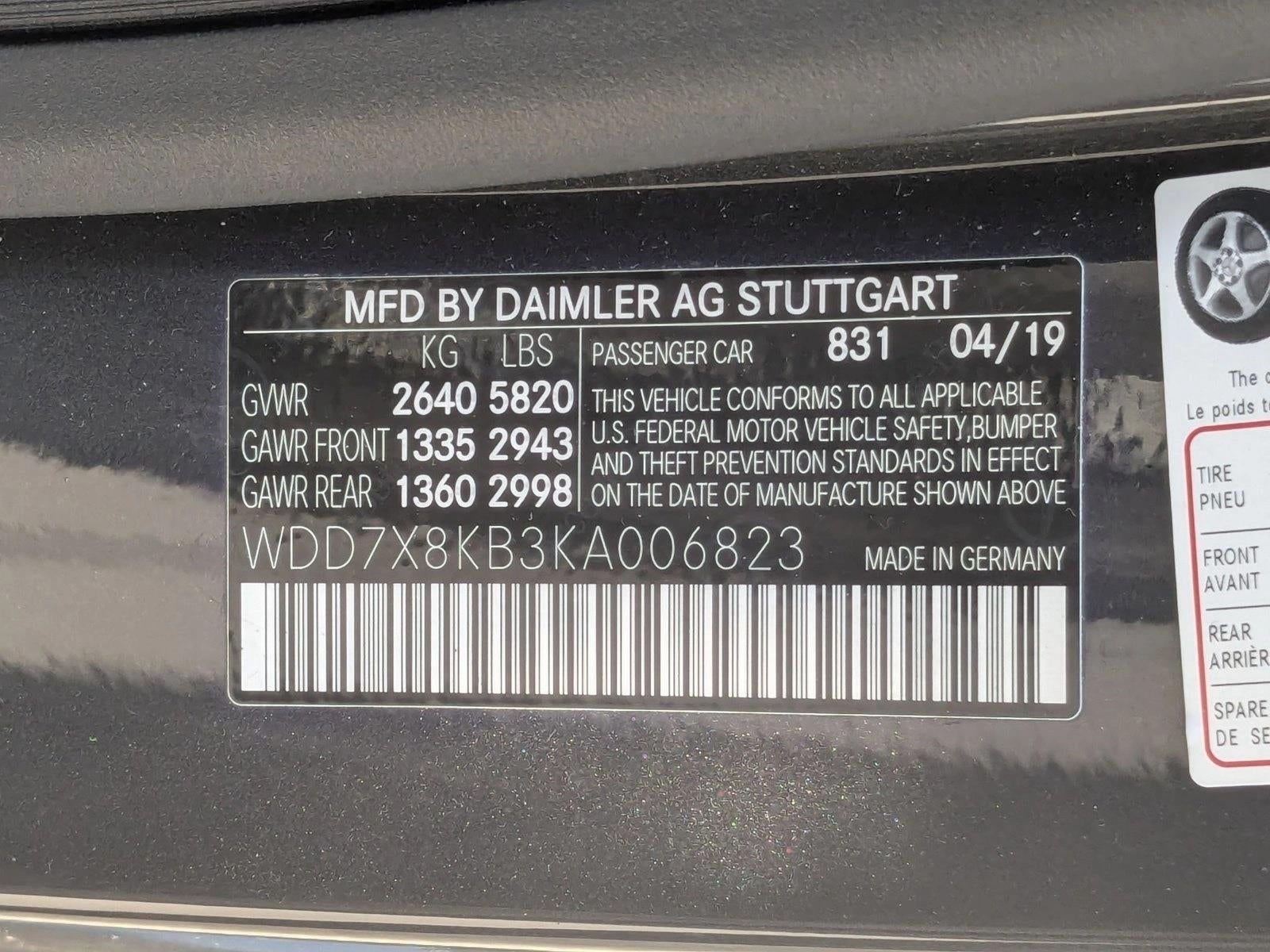 2019 Mercedes-Benz AMG® GT AMG® GT 63 S 4-Door Coupe