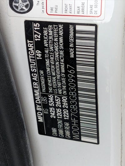 2016 Mercedes-Benz E-Class AMG® E 63 S 4MATIC® Sedan