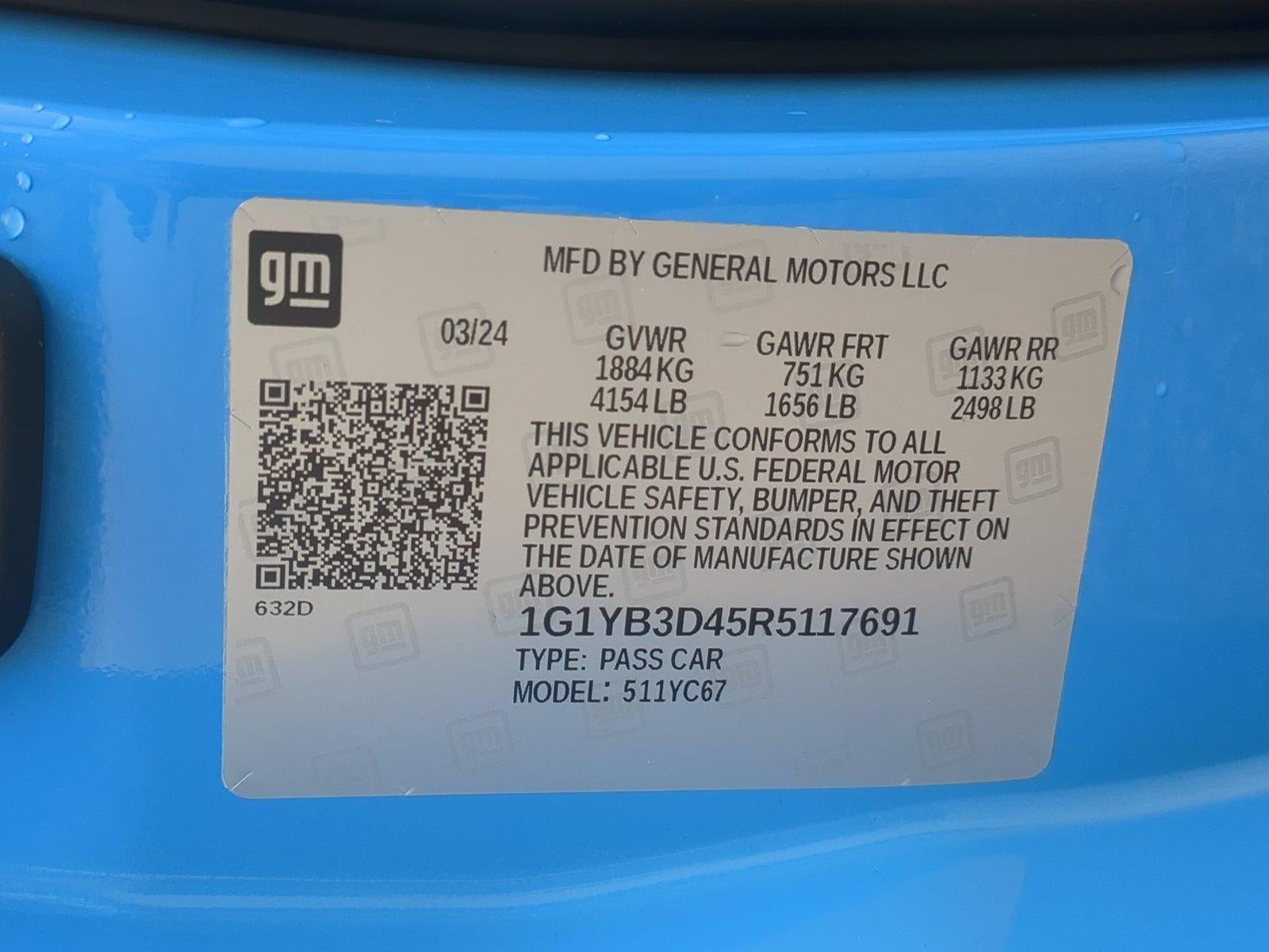 2024 Chevrolet Corvette Stingray Convertible 2LT