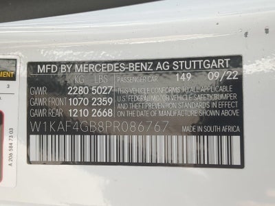2023 Mercedes-Benz C-Class C 300 Sedan