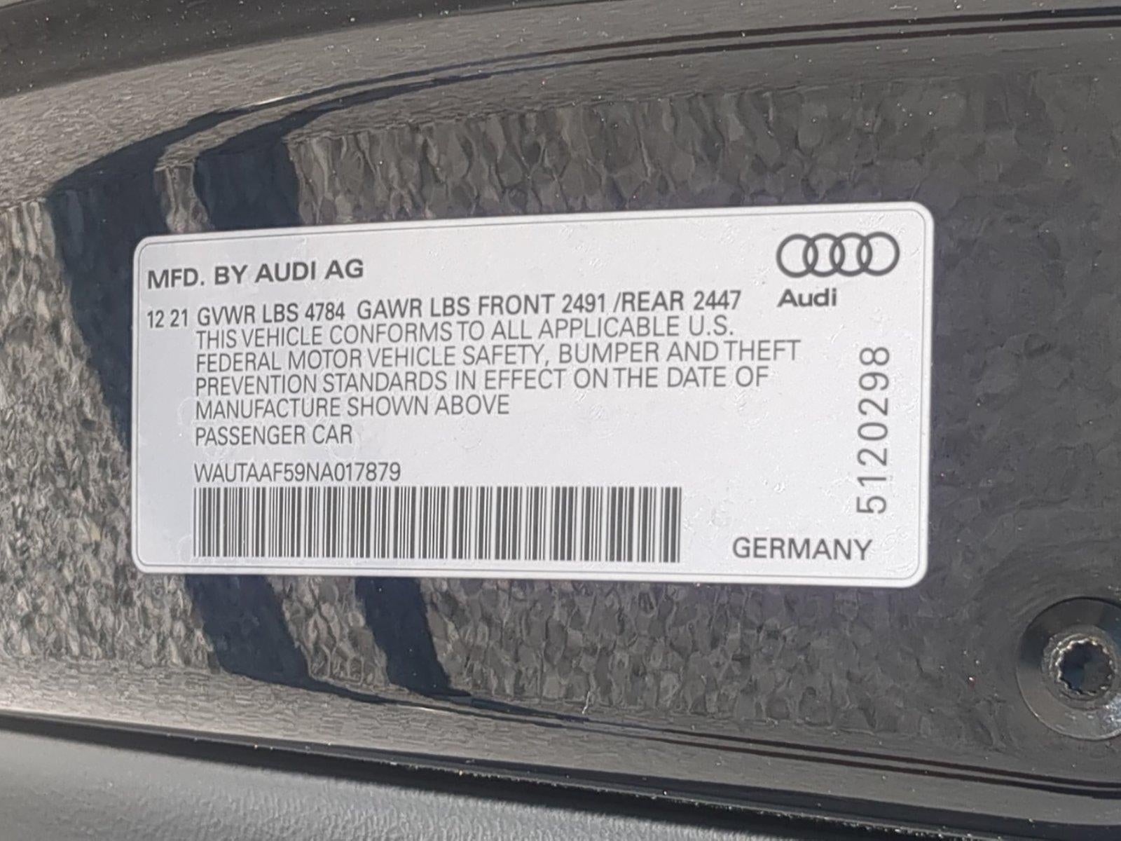 2022 Audi A5 Coupe S line Premium Plus 45 TFSI quattro