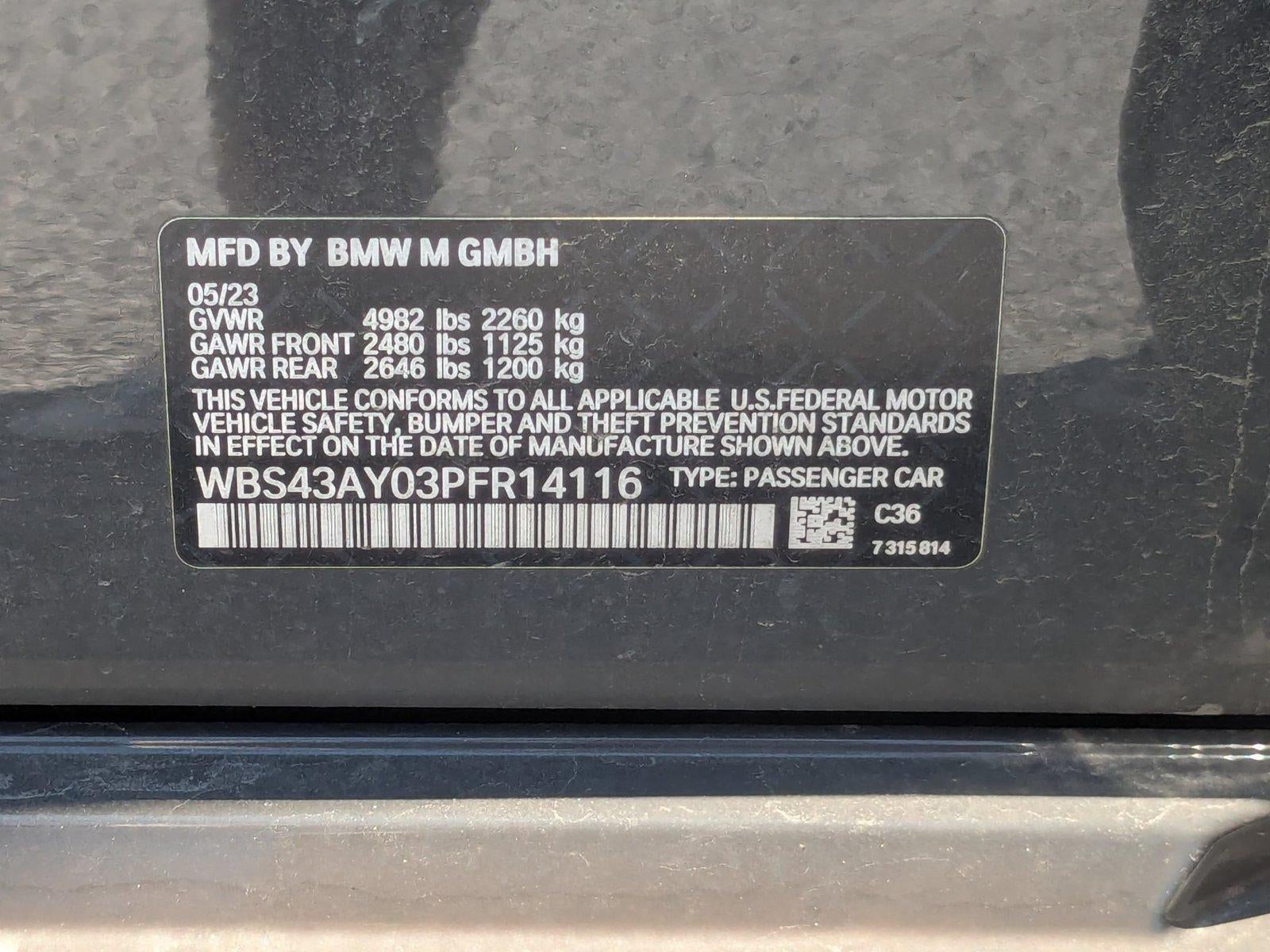 2023 BMW M3 M3 Competition xDrive Sedan