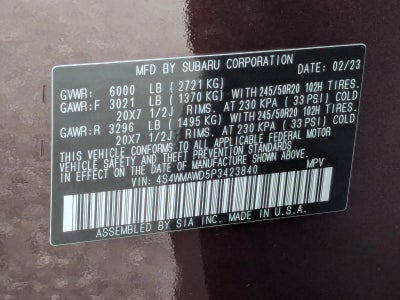 2023 Subaru Ascent Touring