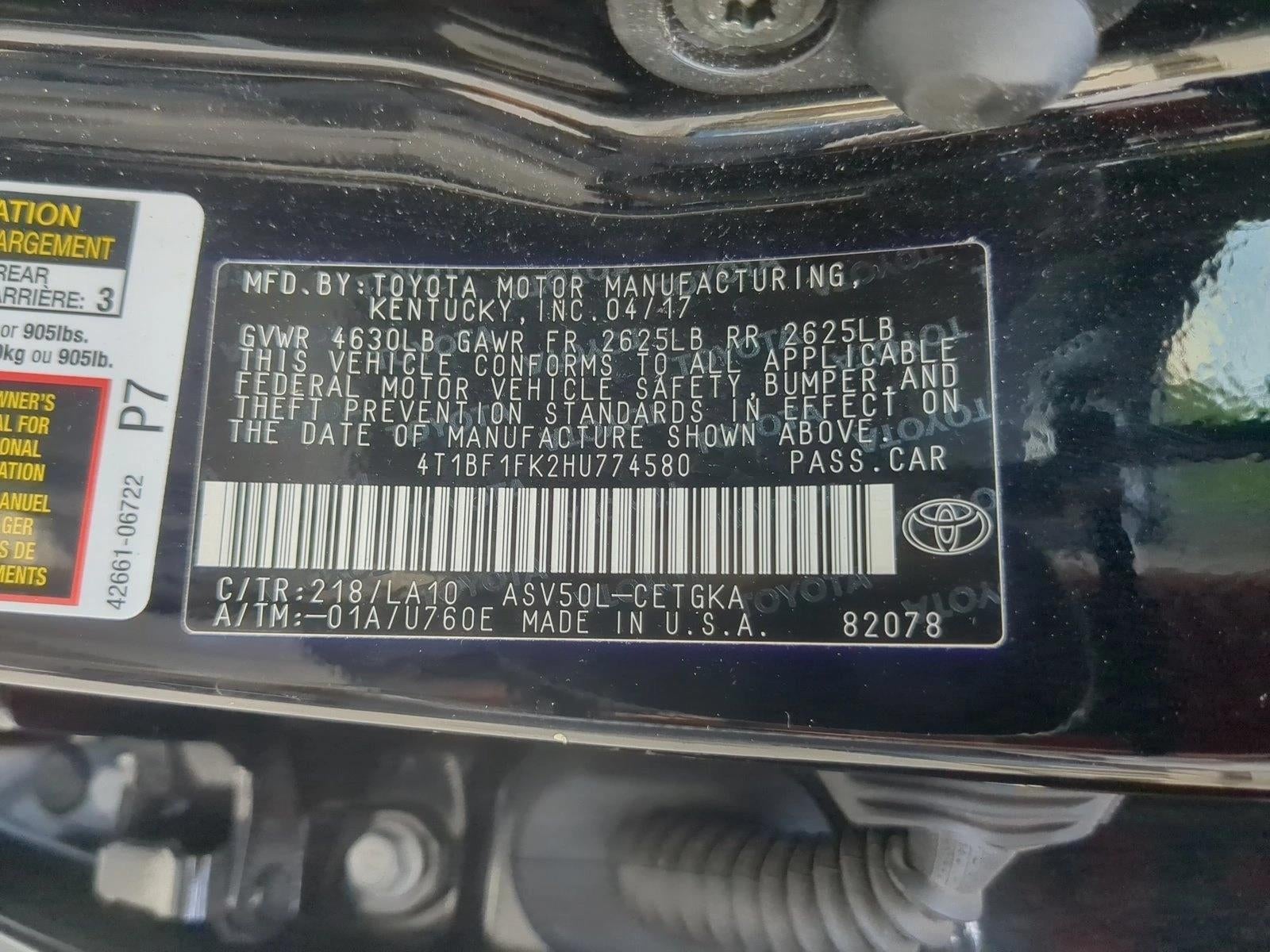 2017 Toyota Camry XLE