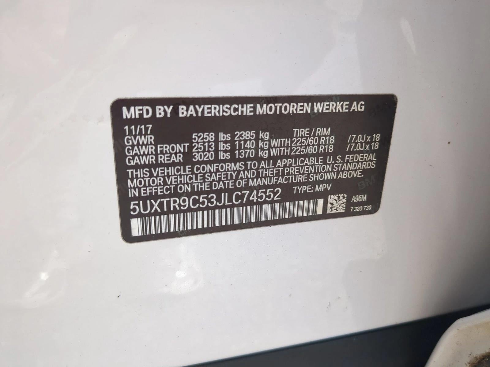 2018 BMW X3 xDrive30i Sports Activity Vehicle