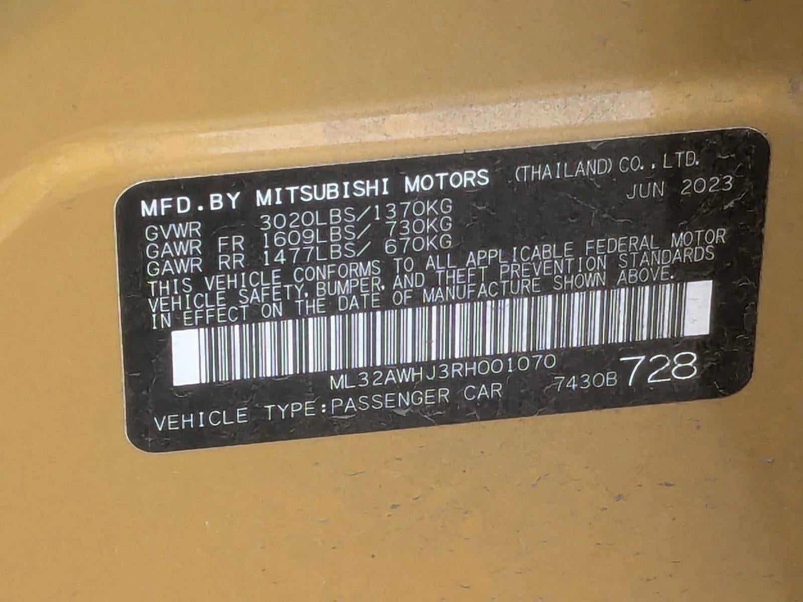 2024 Mitsubishi Mirage Black Edition