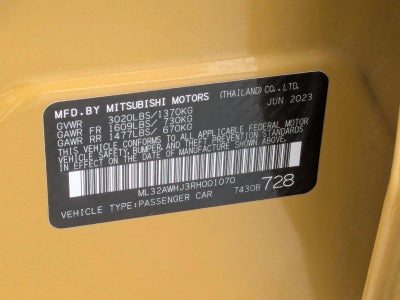 2024 Mitsubishi Mirage Black Edition