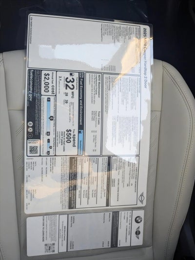 2025 MINI Cooper Hardtop 2 Door Base
