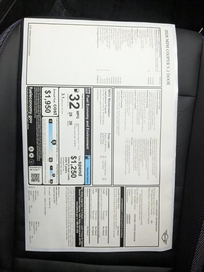 2026 MINI Cooper S Hardtop 2 Door Iconic Base