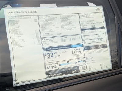 2026 MINI Cooper S Hardtop 4 Door Base