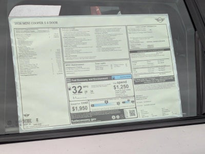 2026 MINI Cooper S Hardtop 4 Door Base
