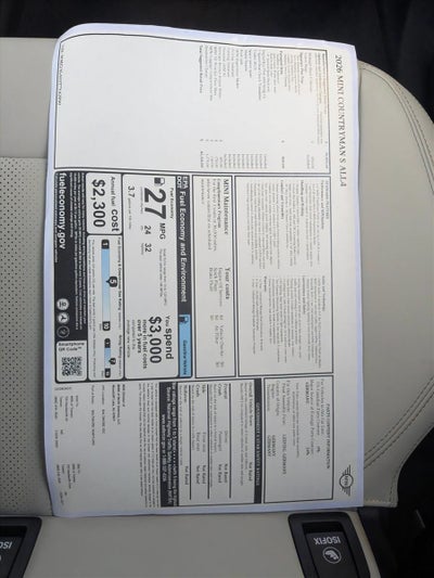 2026 MINI Cooper S Countryman ALL4 Base