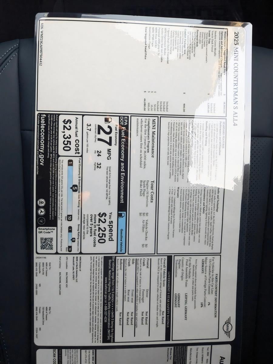 2025 MINI Cooper S Countryman ALL4 Iconic Base