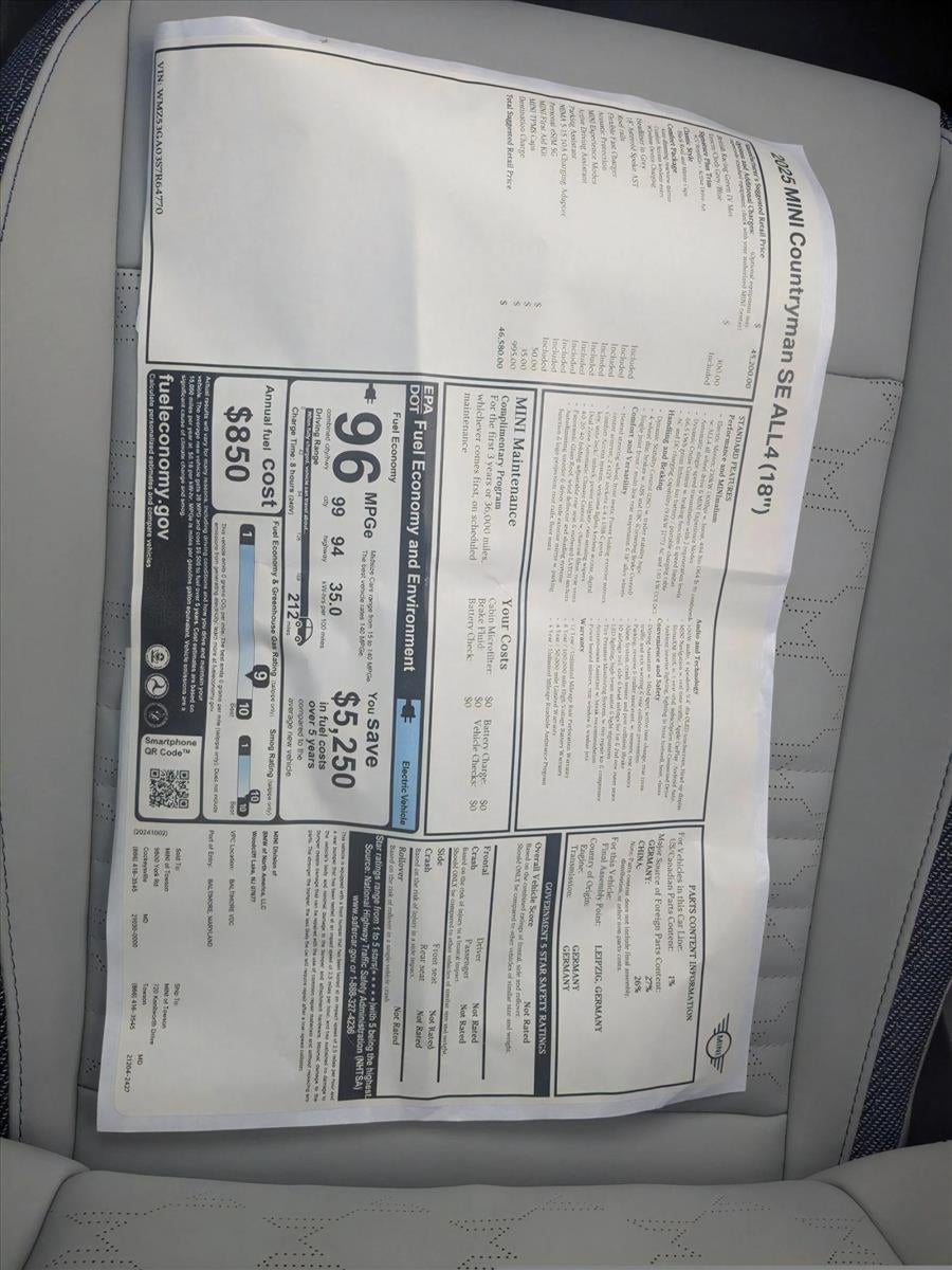 2025 MINI Countryman All4 Cooper SE