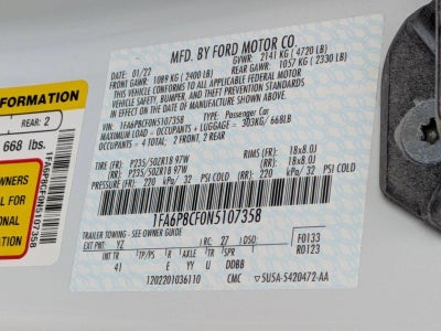 2022 Ford Mustang GT Premium Fastback