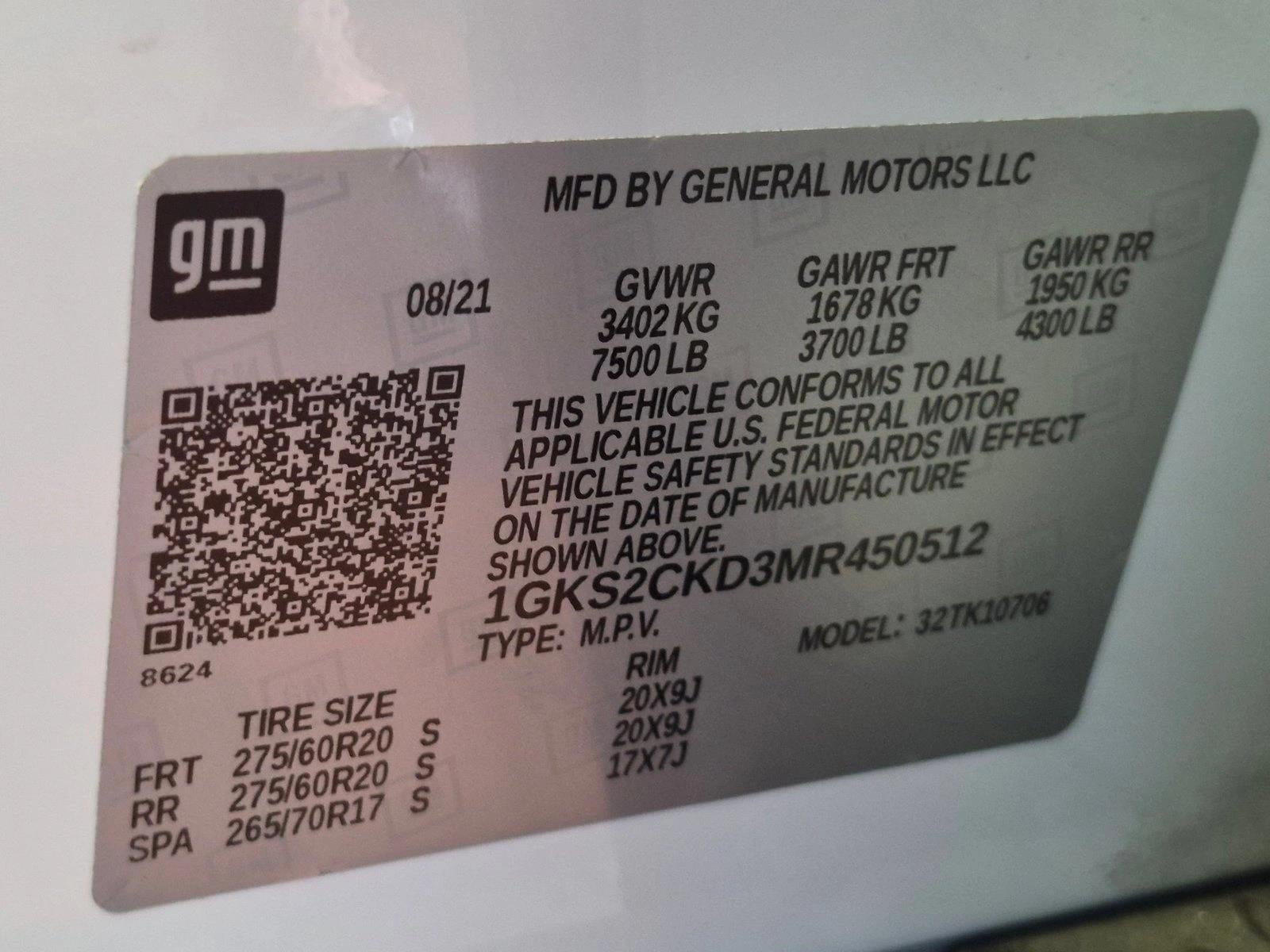 2021 GMC Yukon 4WD 4dr AT4