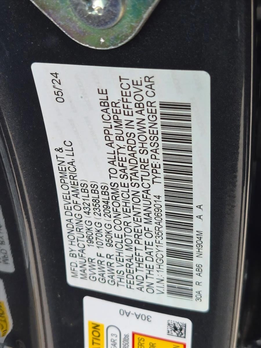 2024 Honda Accord Sedan EX CVT