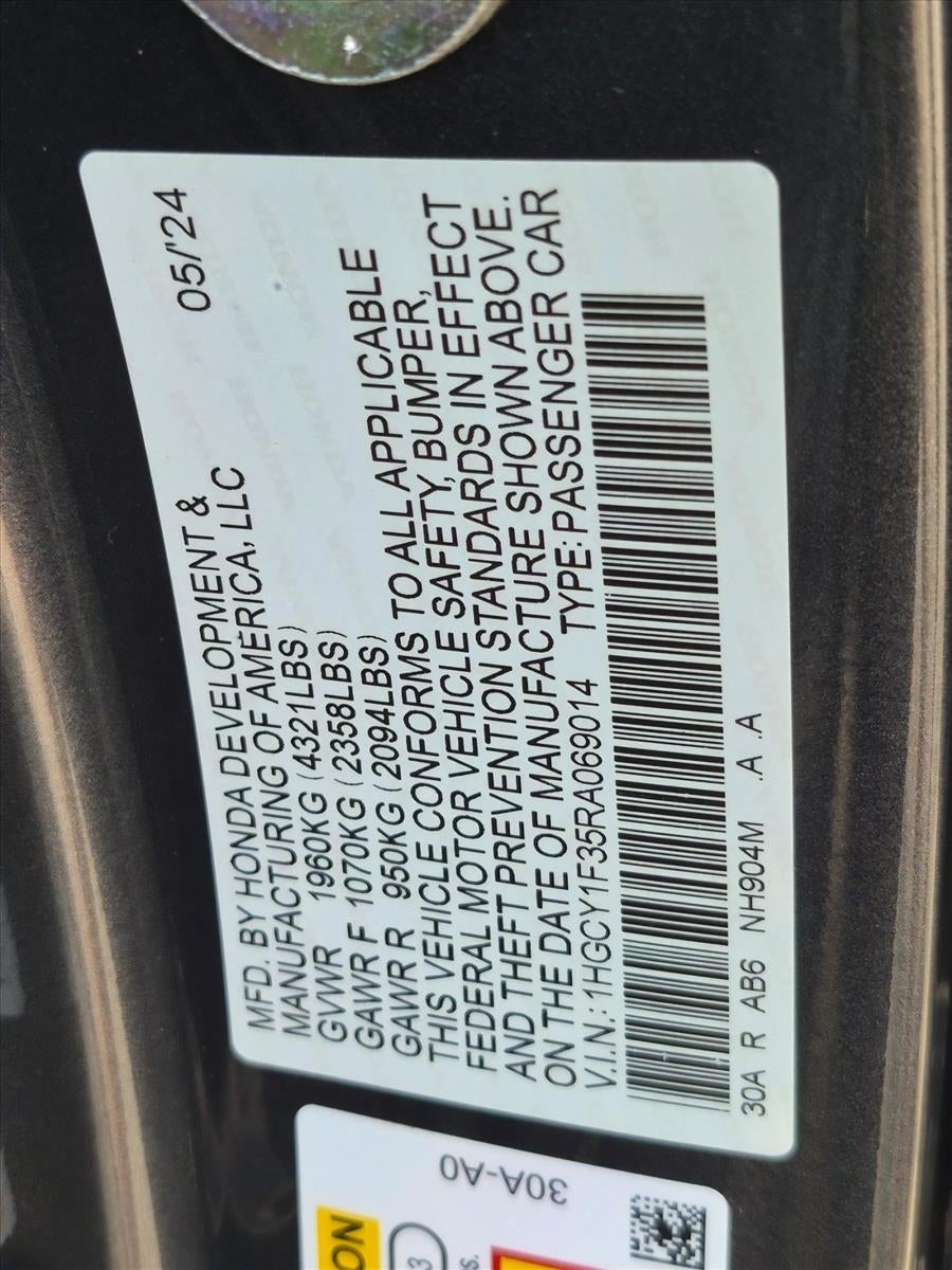 2024 Honda Accord Sedan EX CVT