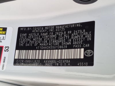 2025 Toyota Camry XSE (Natl)