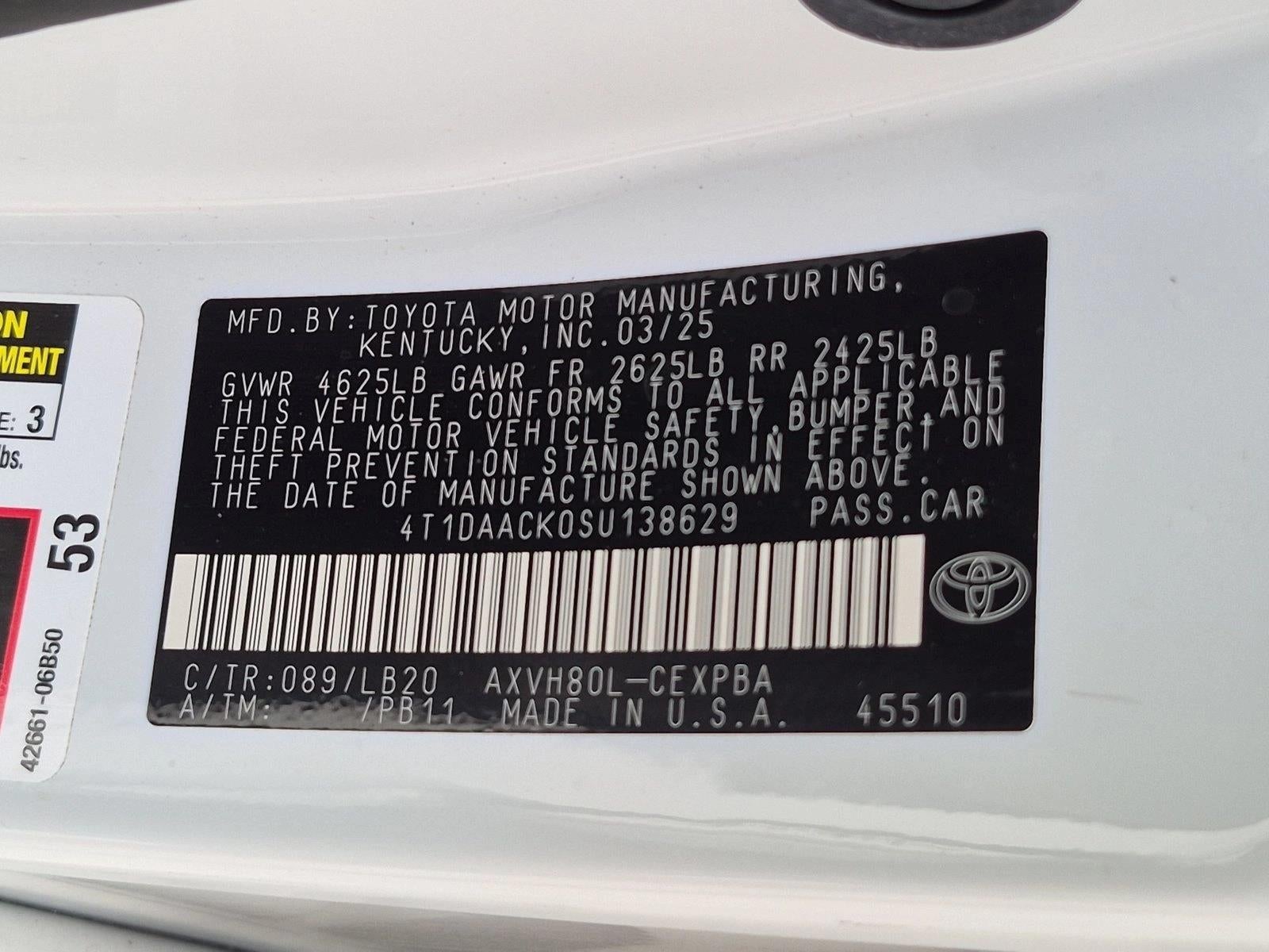 2025 Toyota Camry XSE (Natl)