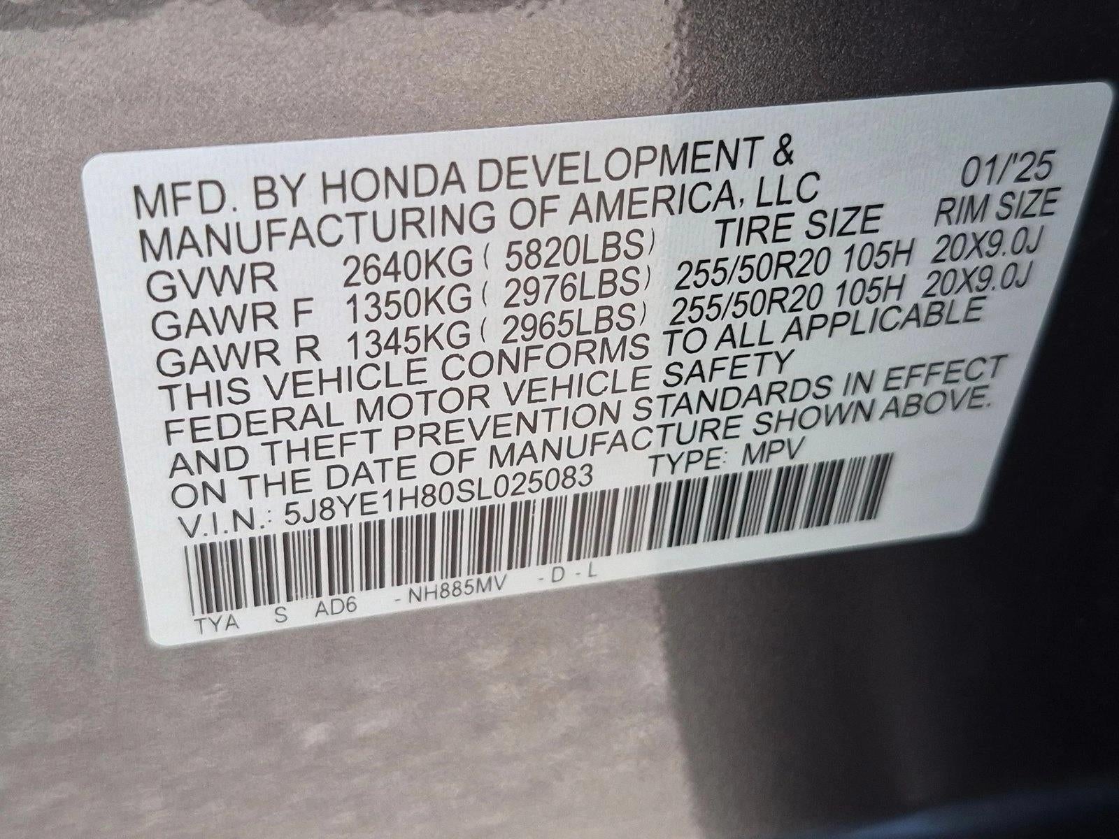 2025 Acura MDX SH-AWD w/Advance Package