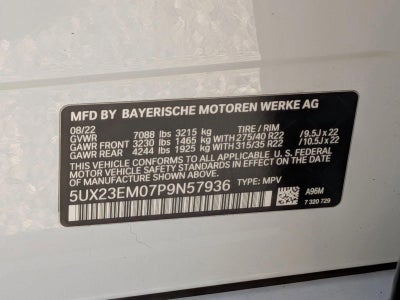 2023 BMW X7 xDrive40i Sports Activity Vehicle