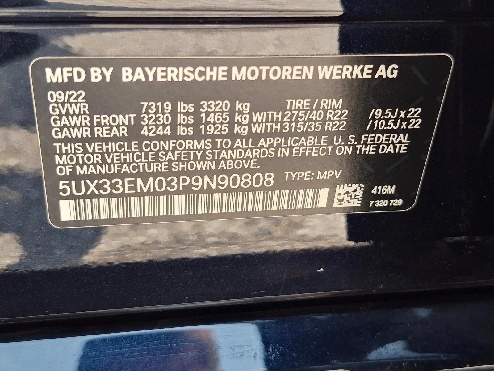 2023 BMW X7 M60i Sports Activity Vehicle