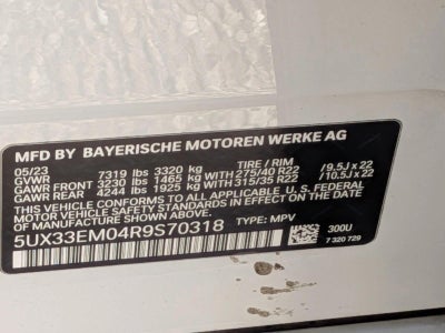 2024 BMW X7 M60i Sports Activity Vehicle