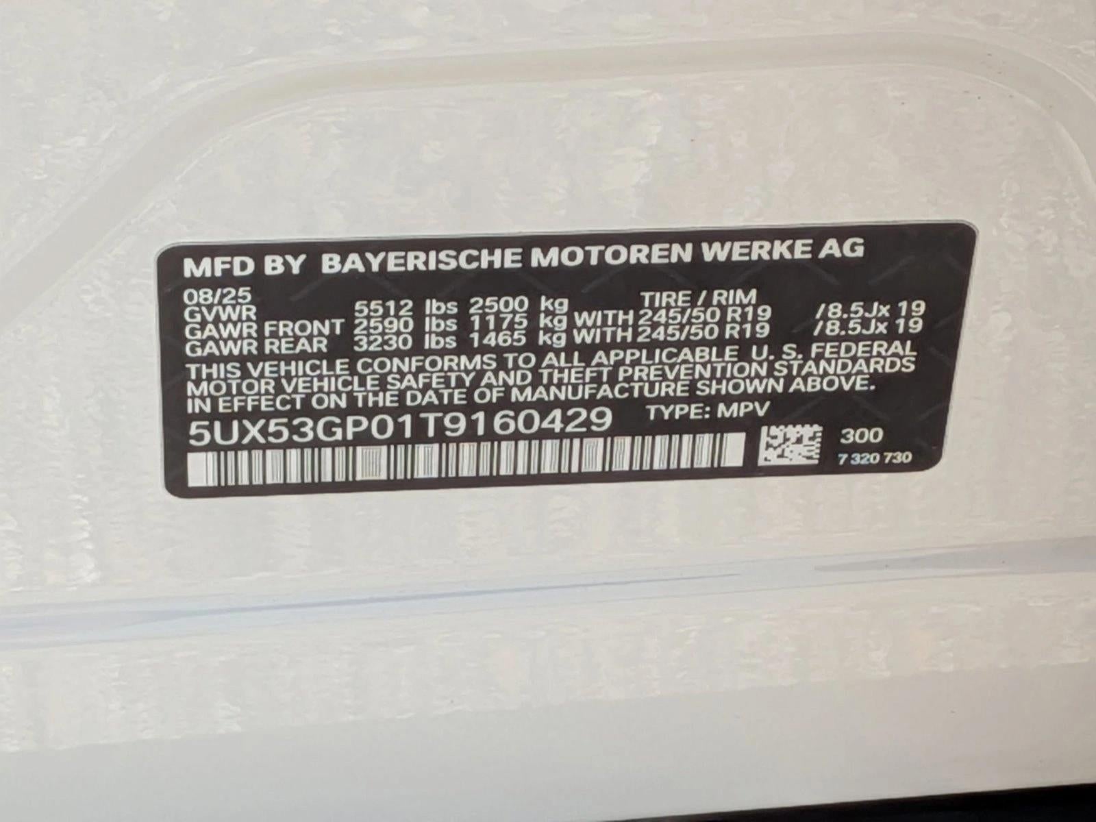 2026 BMW X3 30 xDrive Sports Activity Vehicle