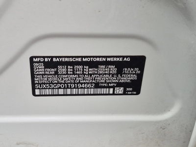 2026 BMW X3 30 xDrive Sports Activity Vehicle