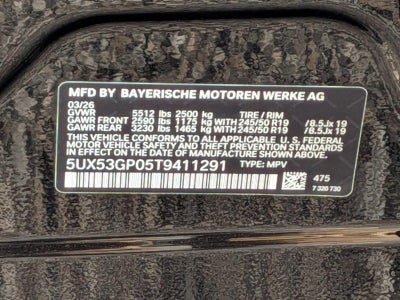 2026 BMW X3 30 xDrive Sports Activity Vehicle