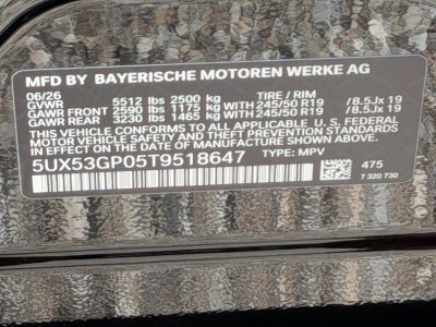 2026 BMW X3 30 xDrive Sports Activity Vehicle