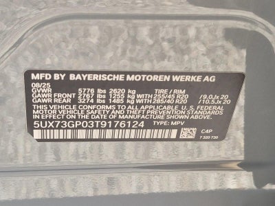2026 BMW X3 M50 xDrive Sports Activity Vehicle