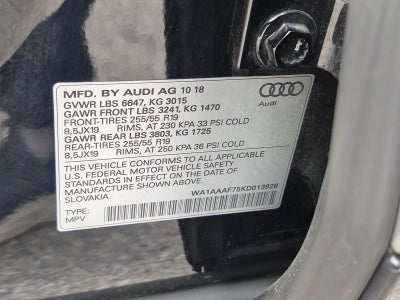 2019 Audi Q7 Premium 55 TFSI quattro
