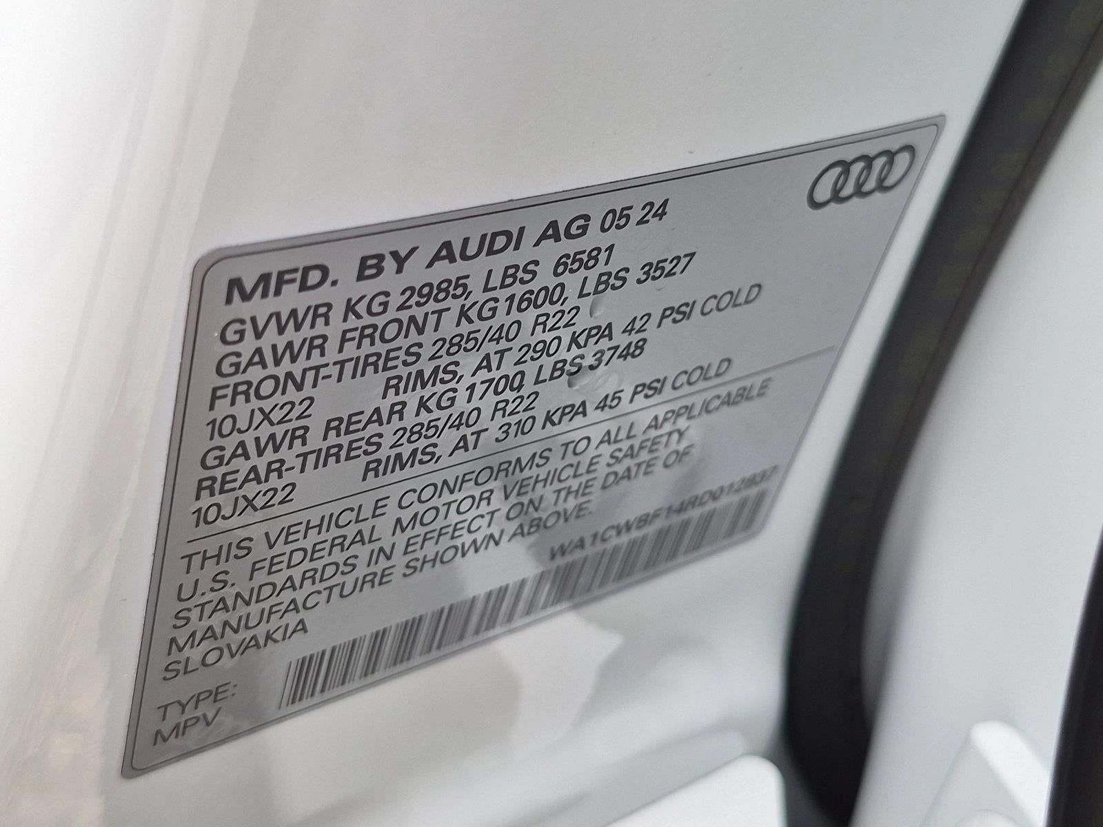 2024 Audi SQ8 Prestige 4.0 TFSI quattro