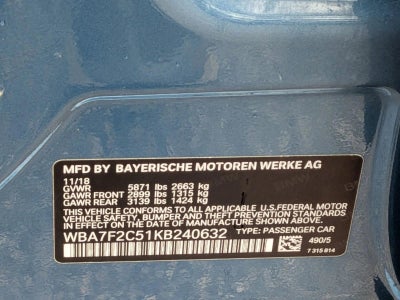 2019 BMW 750i xDrive Sedan