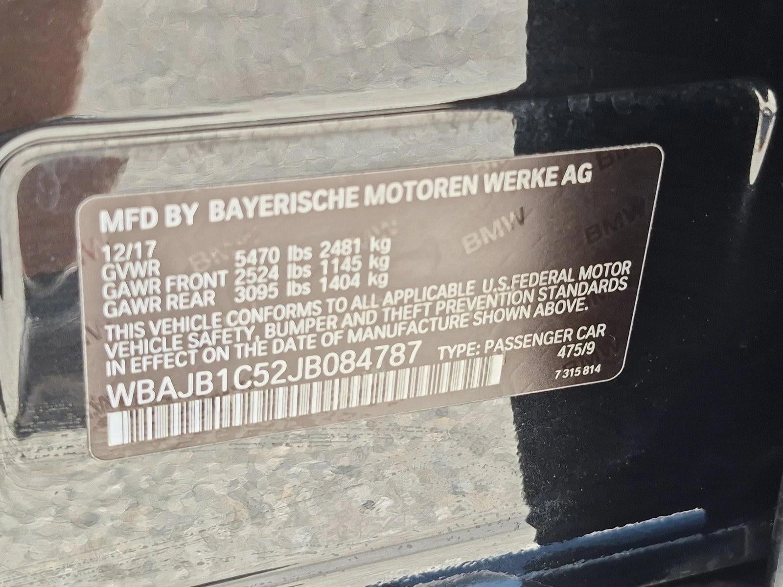 2018 BMW 530e xDrive iPerformance Plug-In Hybrid
