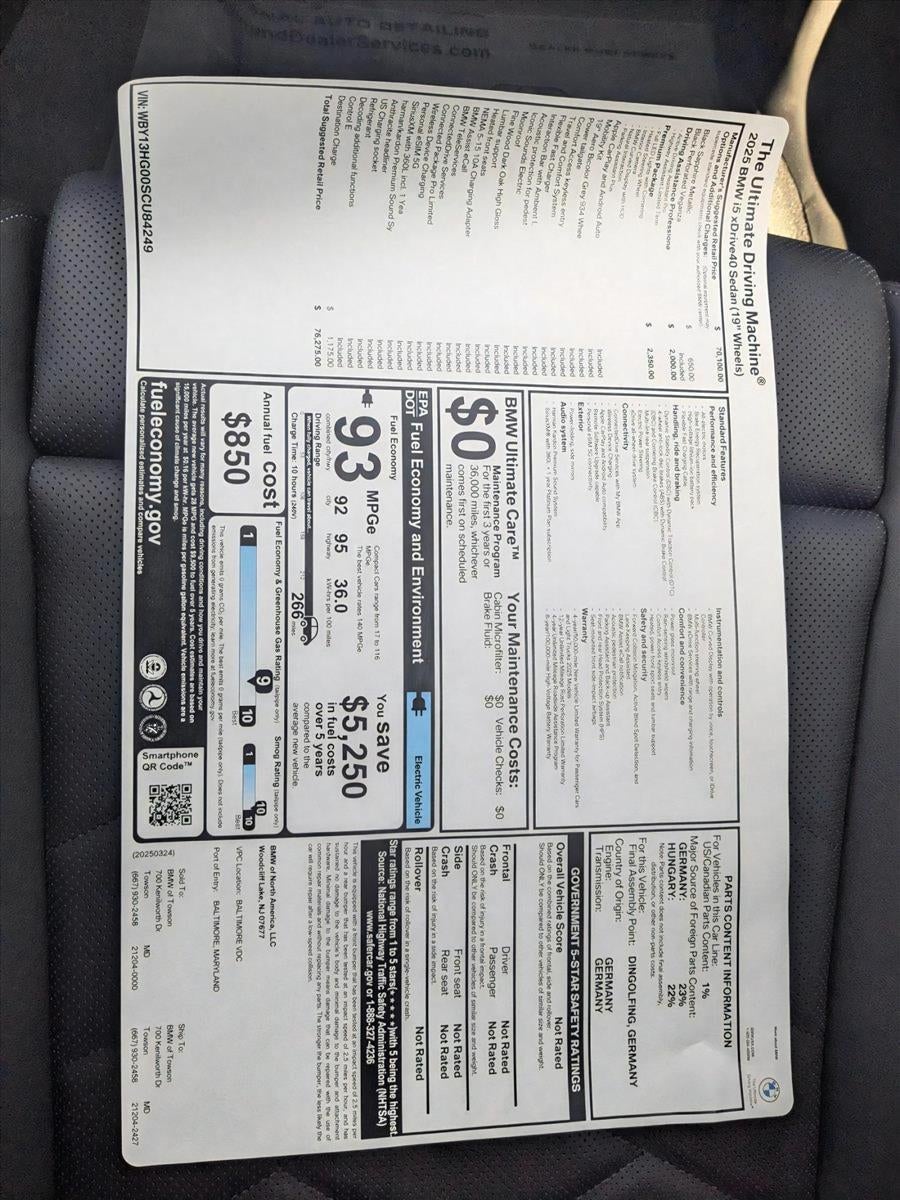 2025 BMW i5 xDrive40 Sedan