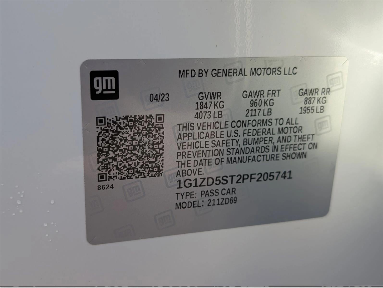 2023 Chevrolet Malibu 4dr Sdn 1LT