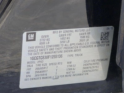 2015 Chevrolet Colorado Crew Cab Short Box 4-Wheel Drive Z71